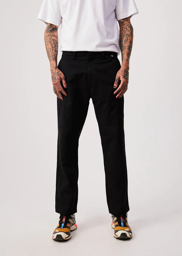 Ninety Twos Recycled Relaxed Chino Pants / Black