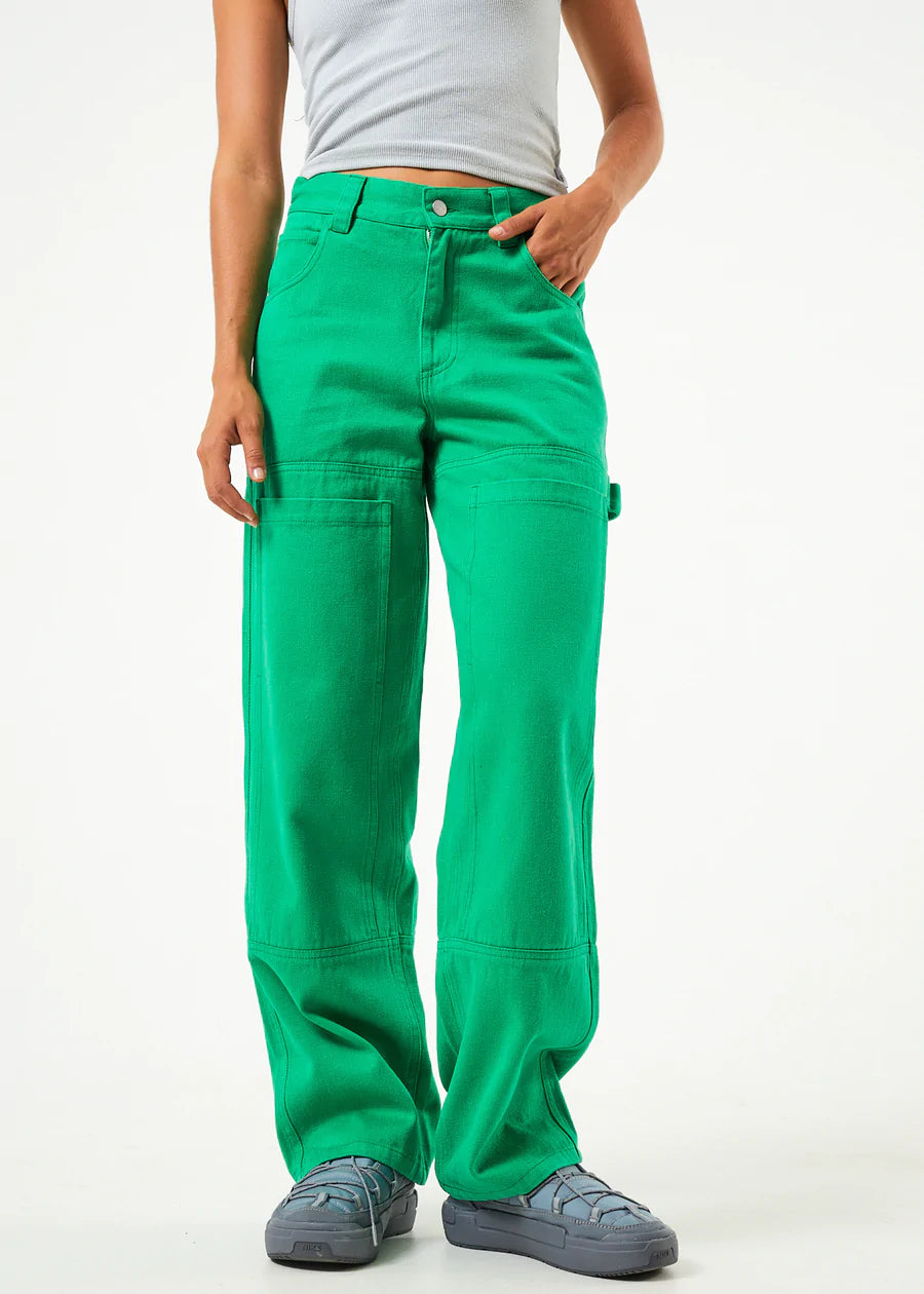 Sleepy Hollow Moss Hemp Twill Carpenter Pant / Forest