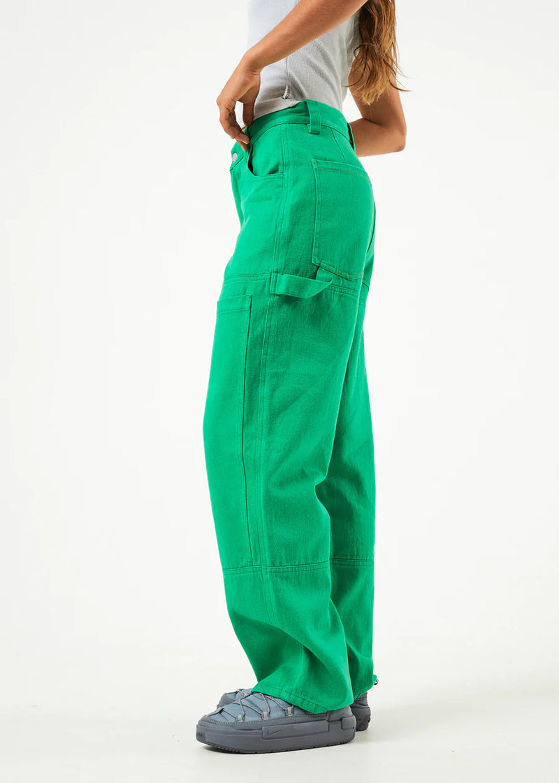 Sleepy Hollow Moss Hemp Twill Carpenter Pant / Forest