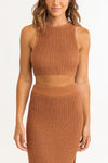 Desert Knit Crop Top / Sienna