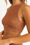 Desert Knit Crop Top / Sienna