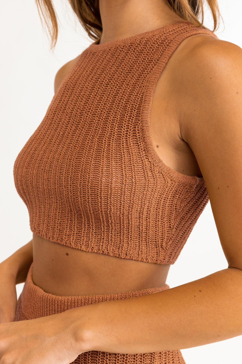 Desert Knit Crop Top / Sienna