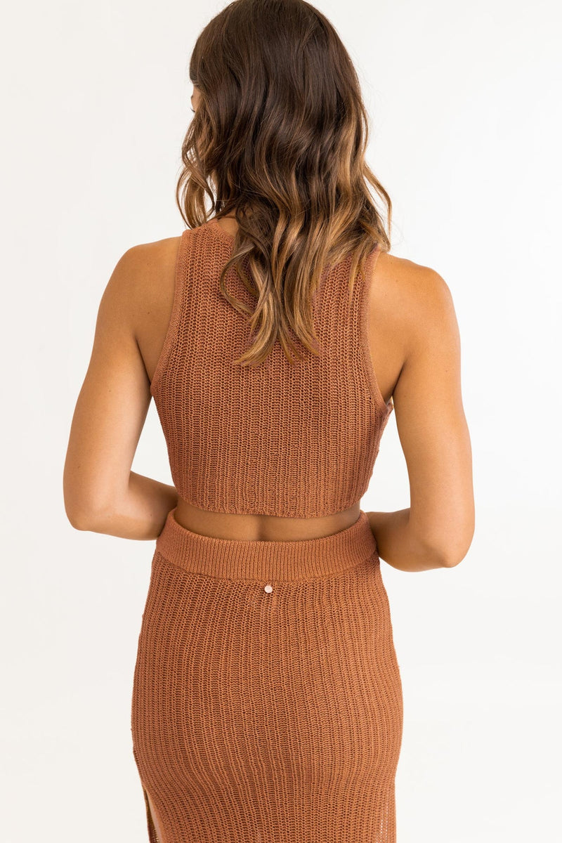 Desert Knit Crop Top / Sienna
