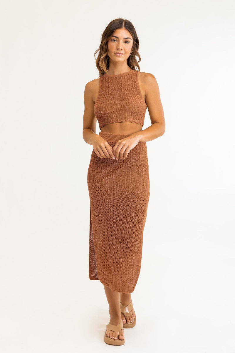 Desert Knit Crop Top / Sienna