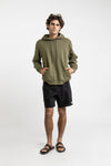 Classic Fleece Hood Olive