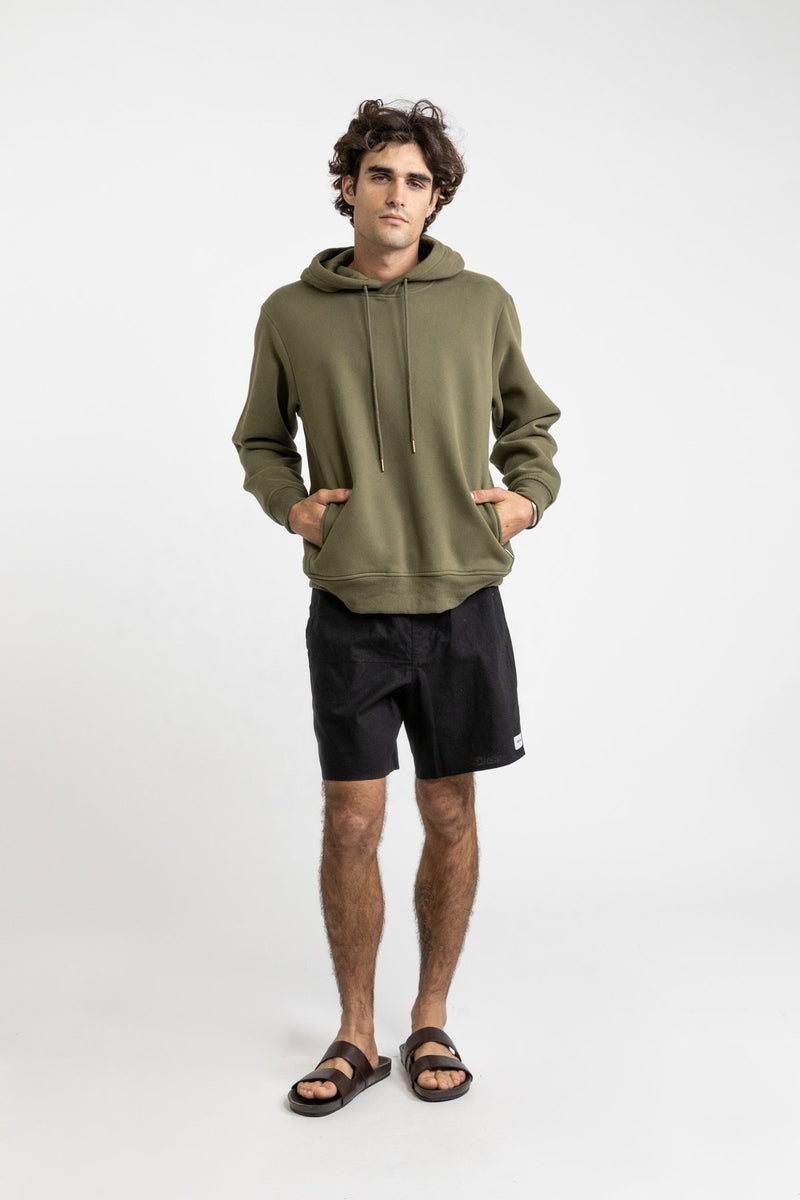 Classic Fleece Hood Olive