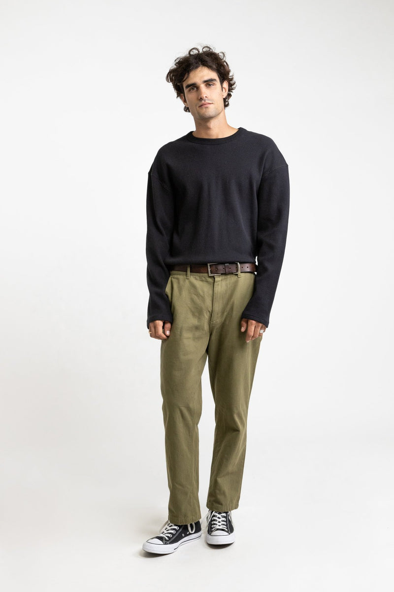 Classic Waffle Knit Vintage Black