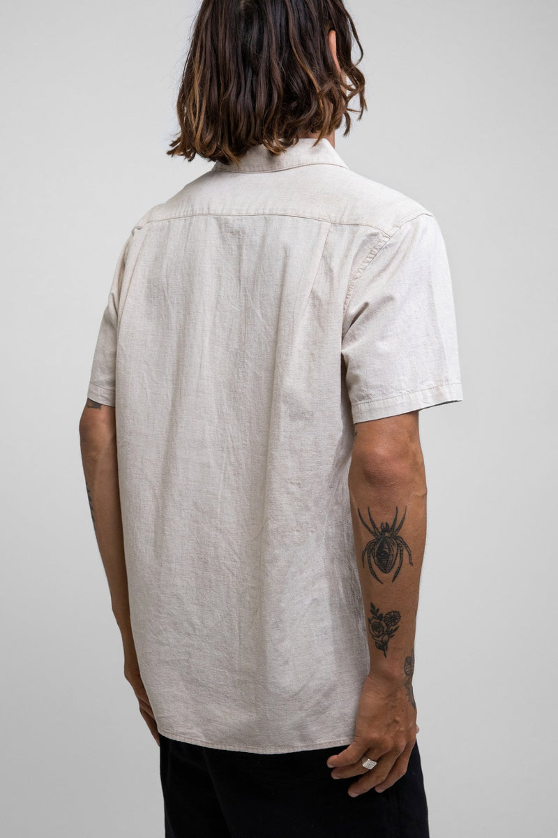 Classic Linen SS Shirt Sand