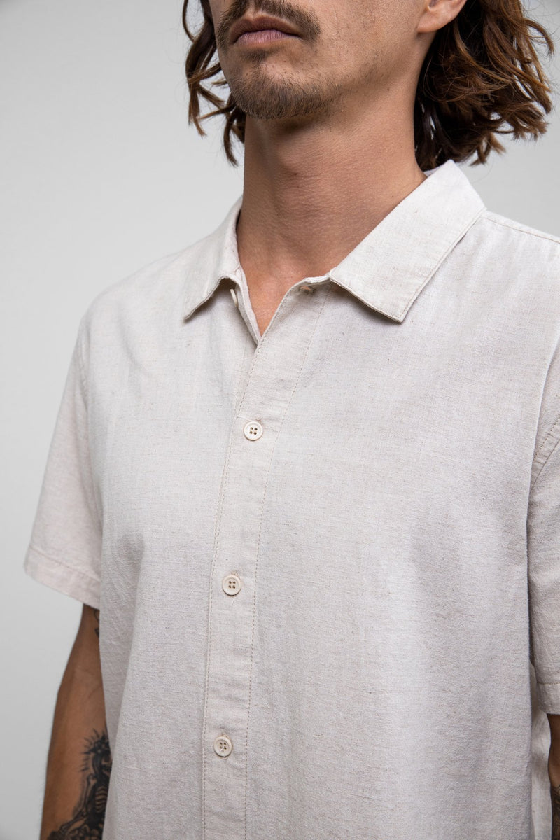 Classic Linen SS Shirt Sand