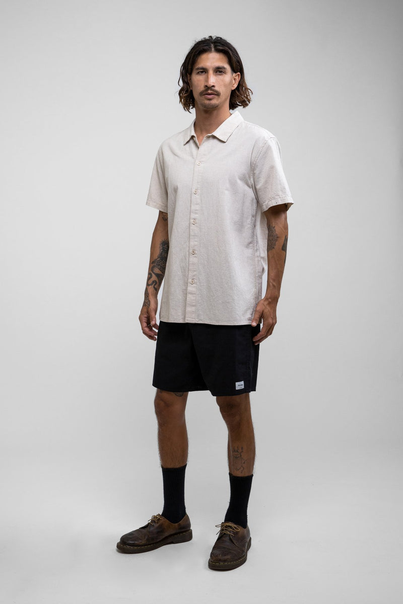 Classic Linen SS Shirt Sand