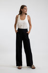 Classic Wide Leg Pant Black - AKWA SURF