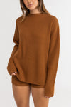 Classic Knit Jumper / Caramel