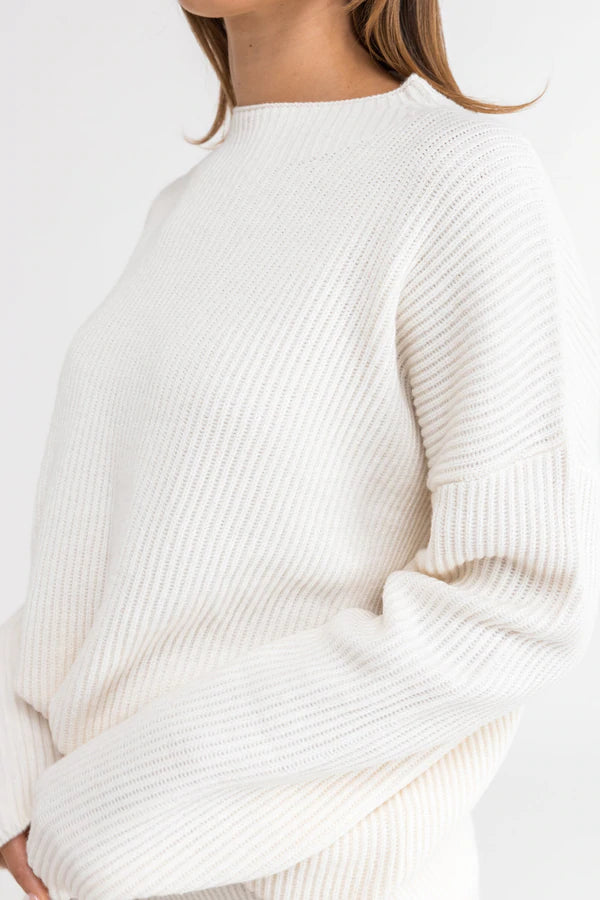 Classic Knit Jumper Cream AKWA SURF
