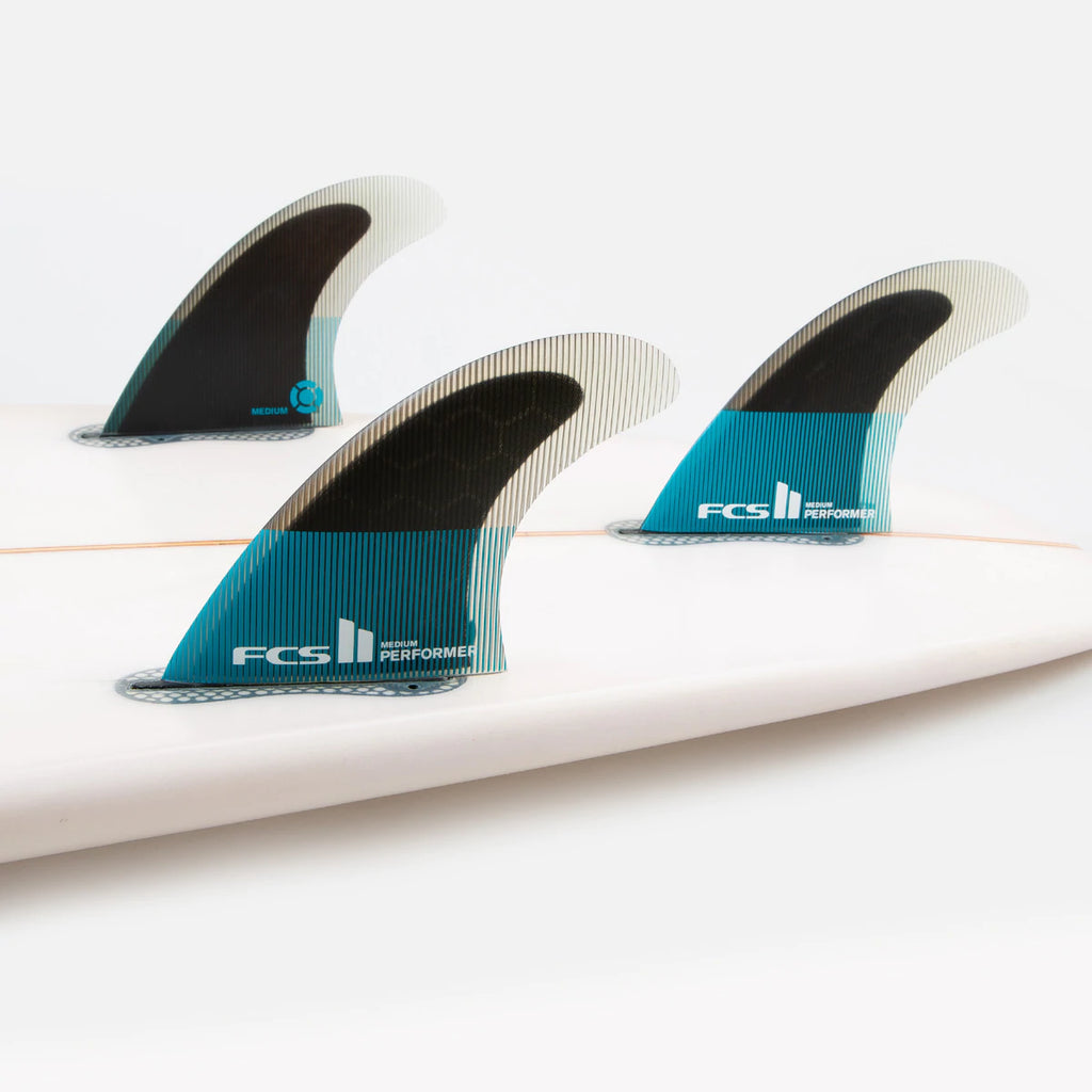 FCS II Performer PC Tri Fins / Teal Black