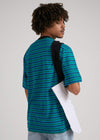 Tyler Hemp Stripe Retro Fit Tee Mully - AKWA SURF