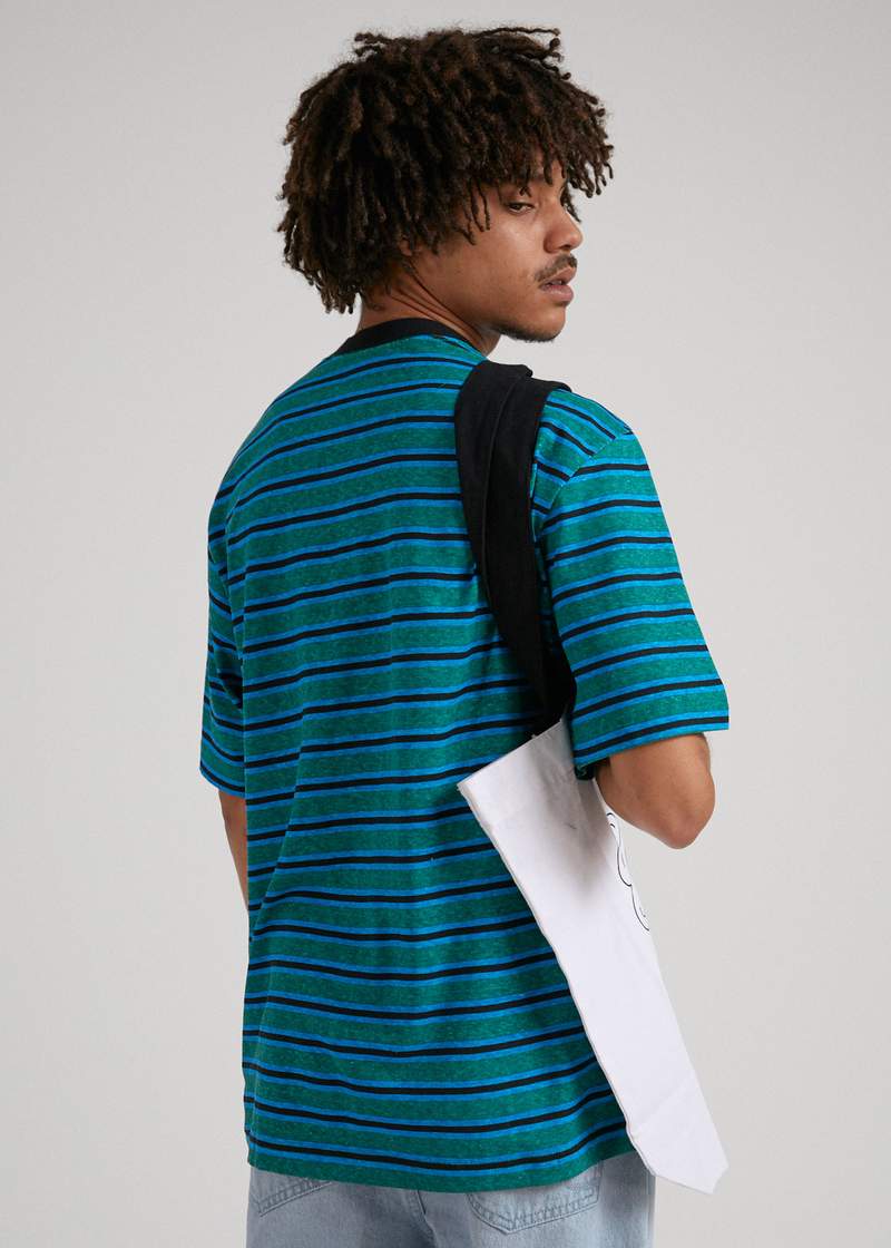 Tyler Hemp Stripe Retro Fit Tee Mully - AKWA SURF