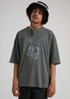 Recycle or Die Oversized Tee Gunmetal - AKWA SURF