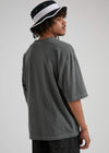 Recycle or Die Oversized Tee Gunmetal - AKWA SURF