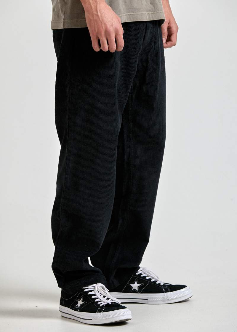 Ninety Twos Hemp Corduroy Relaxed Pant Black