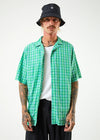 Meadows Hemp Check Cuban Short Sleeve Shirt / Forest Check
