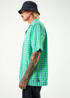 Meadows Hemp Check Cuban Short Sleeve Shirt / Forest Check