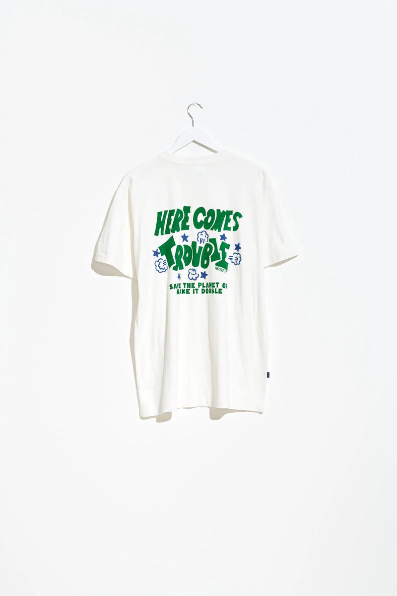 All For Nothing 50/50 SS Tee / Washed White
