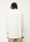 Critical Hemp Cuban Long Sleeve Shirt / White
