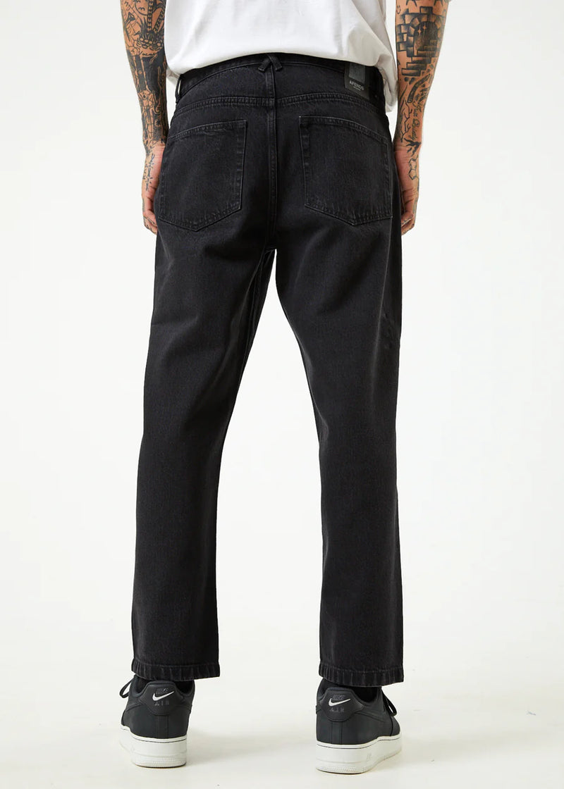 Ninety Twos Organic Denim Relaxed Fit Jean / Washed Black