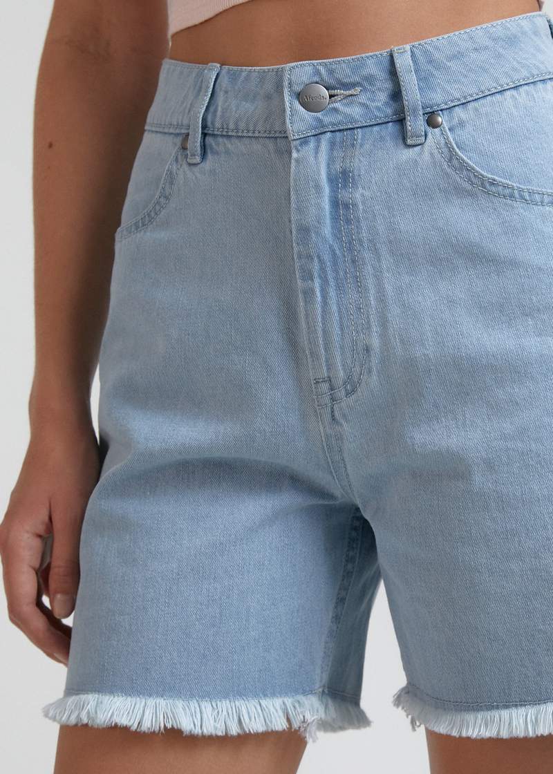 Shelby Hemp Denim Short Stone - AKWA SURF