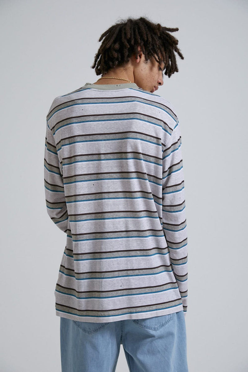 THC Hemp Stripe Long Sleeve Tee Desert
