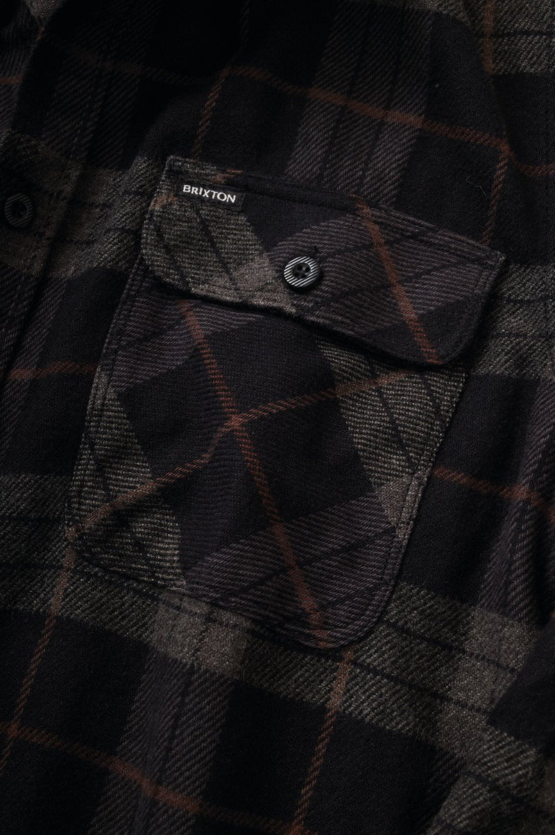 Bowery L/S Flannel Black/Charcoal