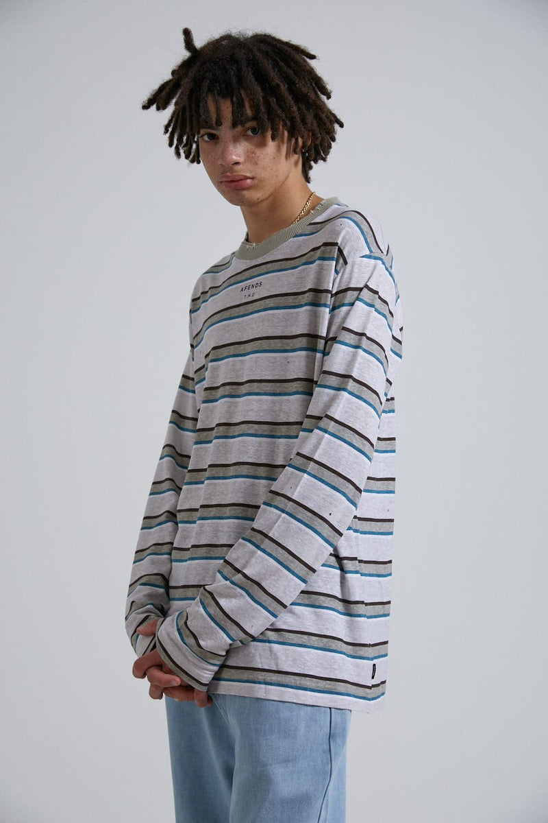 THC Hemp Stripe Long Sleeve Tee Desert