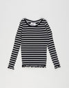 Micky Rib Tee Black/White Stripe