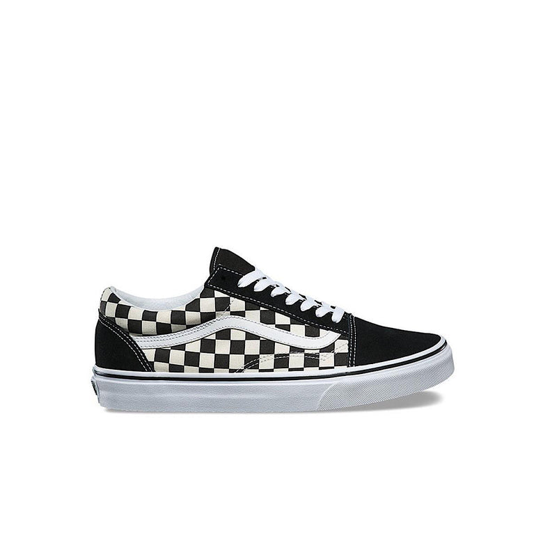 Old Skool Primary Check Black/White - AKWA SURF